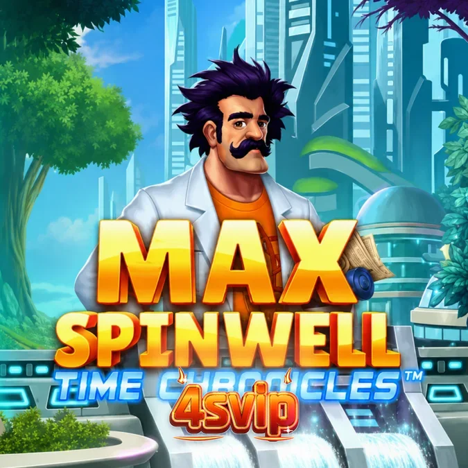 Tampilan visual slot Max Spinwell: Time Chronicles dengan tema perjalanan waktu
